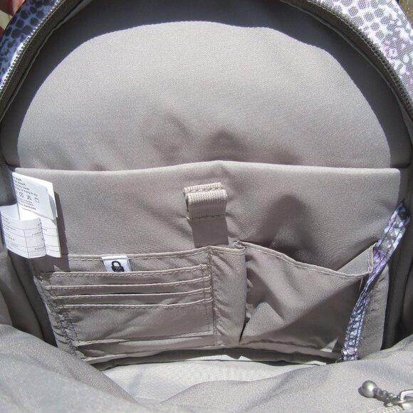 New Baggallini Blush Python Snake Skin Print Convertible Backpack Sling Bag - Picture 8 of 10